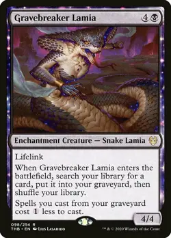 MTG Theros Beyond Death R Gravebreaker Lamia #098 - Image 1