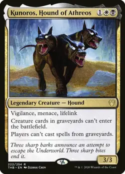 MTG Theros Beyond Death R Kunoros Hound of Athreos #222 - Image 1