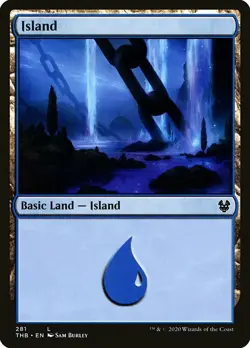 MTG Theros Beyond Death L Island #281 Playset 4x x4 - Image 1