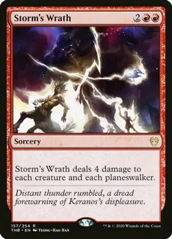 MTG Theros Beyond Death R Storm's Wrath #157 - Image 1