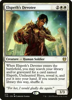 MTG Theros Beyond Death R Elspeth's Devotee #272 - Image 1
