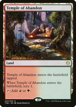 MTG Theros Beyond Death R Temple of Abandon #244 - Image 1