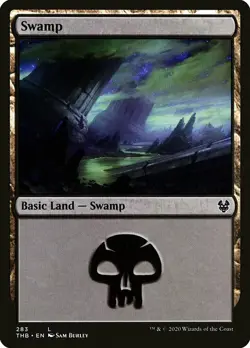 MTG Theros Beyond Death L Swamp #283 Playset 4x x4 - Image 1