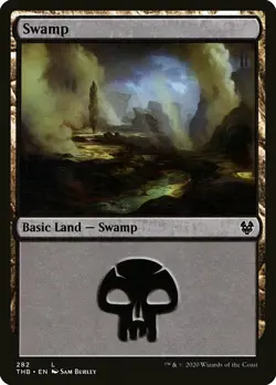 MTG Theros Beyond Death L Swamp #282 Playset 4x x4 - Image 1