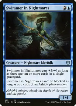 MTG Theros Beyond Death U Swimmer in Nightmares #275 PLAYSET 4x x4 - Image 1