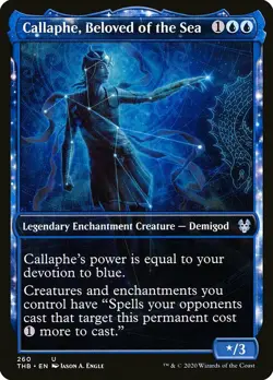 MTG Theros Beyond Death SHOWCASE U Callaphe Beloved of the Sea #260 - Image 1