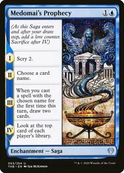 MTG Theros Beyond Death U Medomai's Prophecy #053 PLAYSET 4x x4 - Image 1