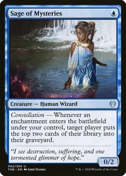 MTG Theros Beyond Death U Sage of Mysteries #062 PLAYSET 4x x4 - Image 1