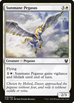 MTG Theros Beyond Death C Sunmane Pegasus #038 PLAYSET 4x x4 - Image 1
