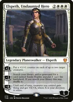 MTG Theros Beyond Death *FOIL* M Elspeth Undaunted Hero #270 - Image 1