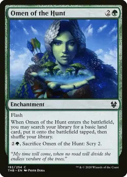 MTG Theros Beyond Death C Omen of the Hunt #192 PLAYSET 4x x4 - Image 1