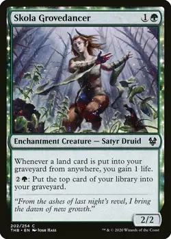 MTG Theros Beyond Death *FOIL* C Skola Grovedancer #202 - Image 1