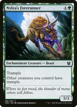MTG Theros Beyond Death *FOIL* C Nylea's Forerunner #186 - Image 1
