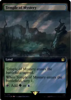 MTG Temple of Mystery (Extended) (Surge Foil) | NM Foil | Doctor Who {WHO} - Image 1
