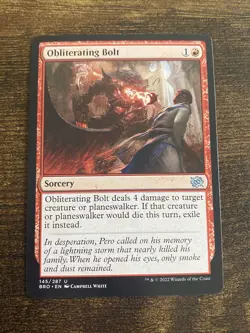 Obliterating Bolt 145/287 The Brothers' War MTG Magic The Gathering L2975* - Image 1
