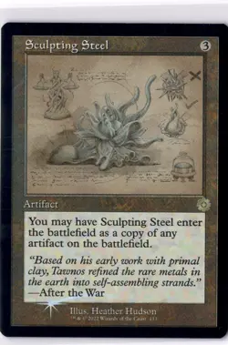 Sculpting Steel NM* FOIL RETRO SCHEMATIC The Brother's War 113 mtg -UnltdCards - Image 1