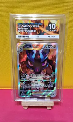 ACE GEM MINT 10 - Lucario VSTAR - SWSH291 - CROWN ZENITH - Pokemon TCG - Image 1