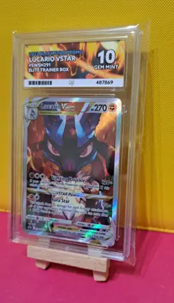 ACE GEM MINT 10 - Lucario VSTAR - SWSH291 - CROWN ZENITH - Pokemon TCG - Image 3