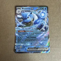 Blastoise ex 9/165 Scarlet & Violet Pokemon 151 Holo TCG Card #3 - Image 1