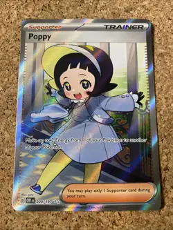 Poppy 220/197 Full Art Trainer SV03: Obsidian Flames Pokemon TCG OBF - Image 1