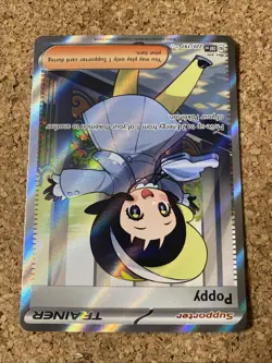 Poppy 220/197 Full Art Trainer SV03: Obsidian Flames Pokemon TCG OBF - Image 2