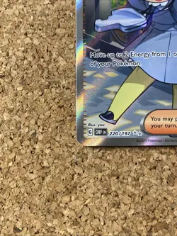 Poppy 220/197 Full Art Trainer SV03: Obsidian Flames Pokemon TCG OBF - Image 5