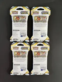 Pokemon 4X BRILLIANT STARS SLEEVED BOOSTER PACK-Complete Art Work with CHARIZARD - Image 2