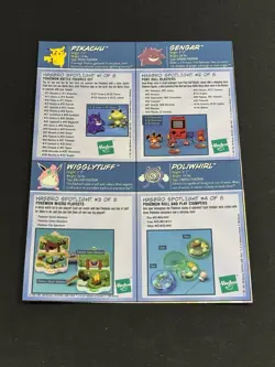 1999 Hasbro Toy Wishes Magazine RARE Pokemon Trading Card Set Of 4 - Uncut! - Image 2