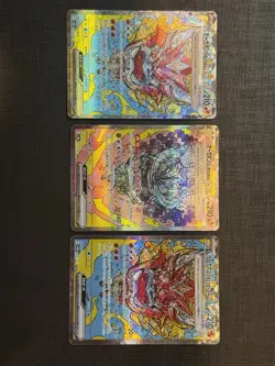 Pokemon TCG Hearthflame & Cornerstone Mask Ogerpon EX 216/187 201/187 Sv8a NM 3x - Image 1