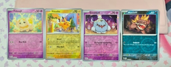 Pokemon SV: Lot Of 4 Costco Error Cards Cosmos Holo Pikachu 018/091 #038 #042 - Image 3