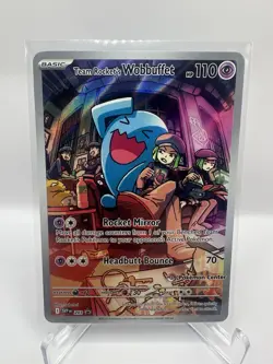 Pokemon TCG Destined Rivals Team Rockets Wobbuffet Pokemon Center Stamp Promo - Image 1