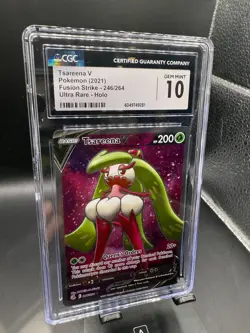 2021 Pokemon Tsareena V Sword & Shield Fusion Strike #246/264CGC 10 GEM MINT - Image 1