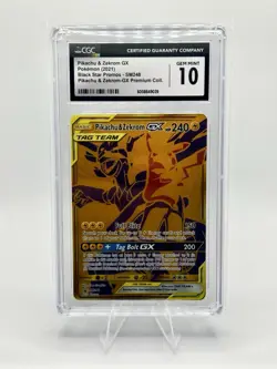 2021 Pokemon Pikachu Zekrom GX SM248 Premium Collection Promo Gem Mint CGC 10 - Image 1