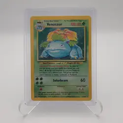 Pokemon TCG Venusaur Base Set 15/102 Holo Unlimited Holo Rare - LP/MP - Image 1
