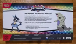 Pokemon Prismatic Evolutions Lucario ex Tyranitar ex Premium Collection Damage - Image 2