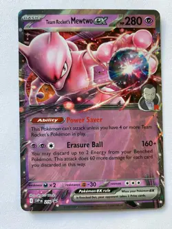 Team Rockets Mewtwo ex 216 Promo Pokemon Destined Rivals - Image 1