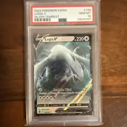 Lugia V 138/195 PSA 10 Ultra Rare Pokemon SWSH Silver Tempest 2022 - Image 1