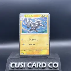 Pokemon Destined Rivals Zebstrika #201 Black Star Promos Cosmos Holo Rare - Image 1