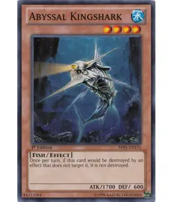 Yugioh - Abyssal Kingshark (Rare) (1st Edition) - BP01-EN155 P - Image 1