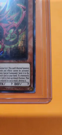 Yu-Gi-Oh! Slifer the Sky Dragon LIMITED Edition HOLO GOLD TEXT LDK2-ENS01 - Image 3