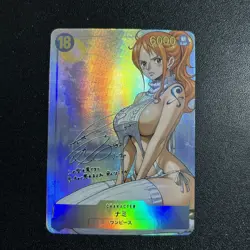 ONE PIECE Nami Sexy Goddess Waifu Anime Doujin Card Signature Card - Image 1