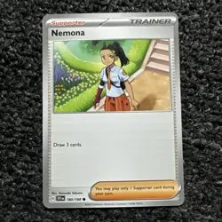 Pokemon Card 180/198 Nemona - Scarlet & Violet - Regular - Common - NM - Image 1
