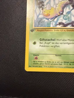 1st Edition Weedle (Hornliu) 69/102 - German Base Set Pokemon Card - Image 5