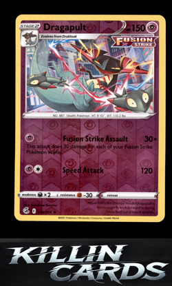 Reverse Holofoil Dragapult 130/264 Pokemon Holo Rare SWSH08: Fusion Strike Card - Image 1