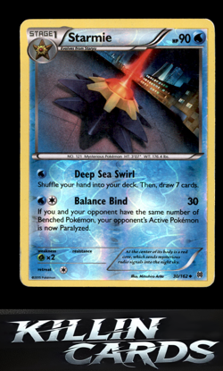 Reverse Holofoil Starmie 30/162 Pokemon Uncommon XY - BREAKthrough Card NM - Image 1