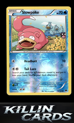 Reverse Holofoil Slowpoke 19/122 Pokemon Common XY - BREAKpoint Card NM - Image 1