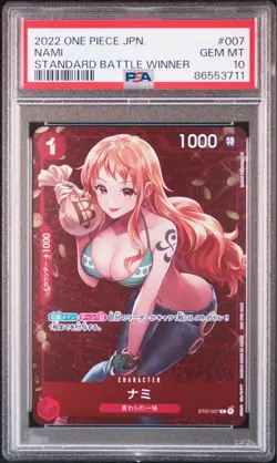 Nami P Standard Battle Winner Promo PSA10 Japanese One Piece Card Game 2022 - Image 1