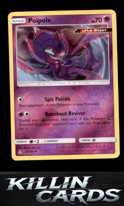 Reverse Holofoil Poipole 55/131 Pokemon Uncommon SM - Forbidden Light Card NM - Image 1