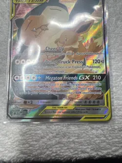 Pokemon Eevee & Snorlax GX Team Up TCG SM169 Holo Promo Card - Image 5