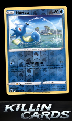 Reverse Holofoil Horsea 031/163 Pokemon Common SWSH05: Battle Styles Card NM - Image 1